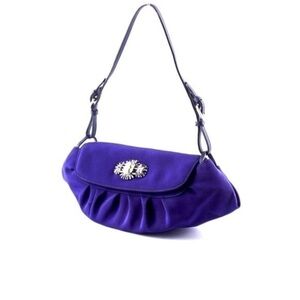 Jimmy Choo Rare jewelled collection violet purple clutch pre loved good condit.